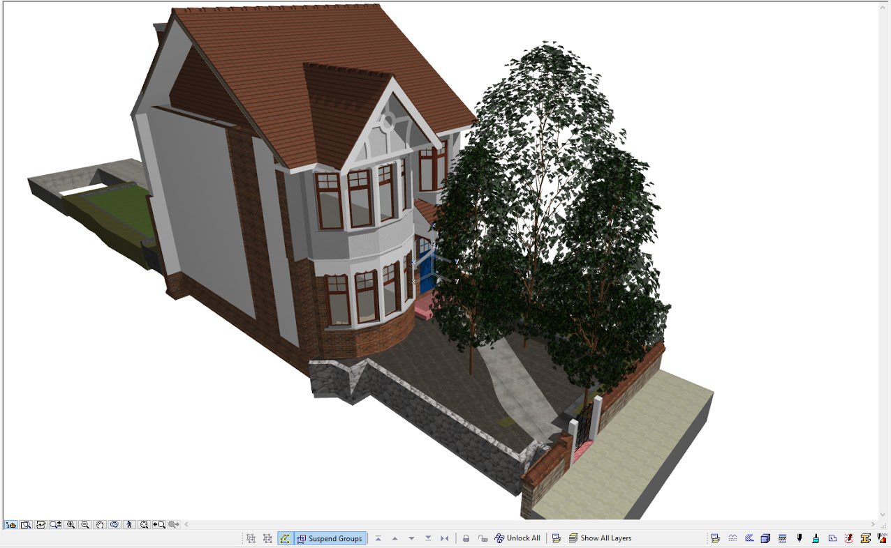 Archicad BIM model of a building in London UK by ArchicadTeam.com